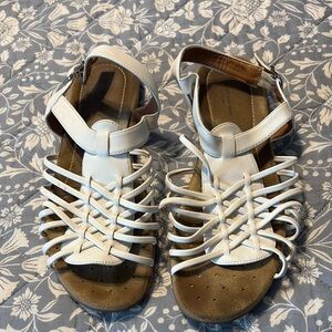 Cloudwalkers White Strappy Sandals